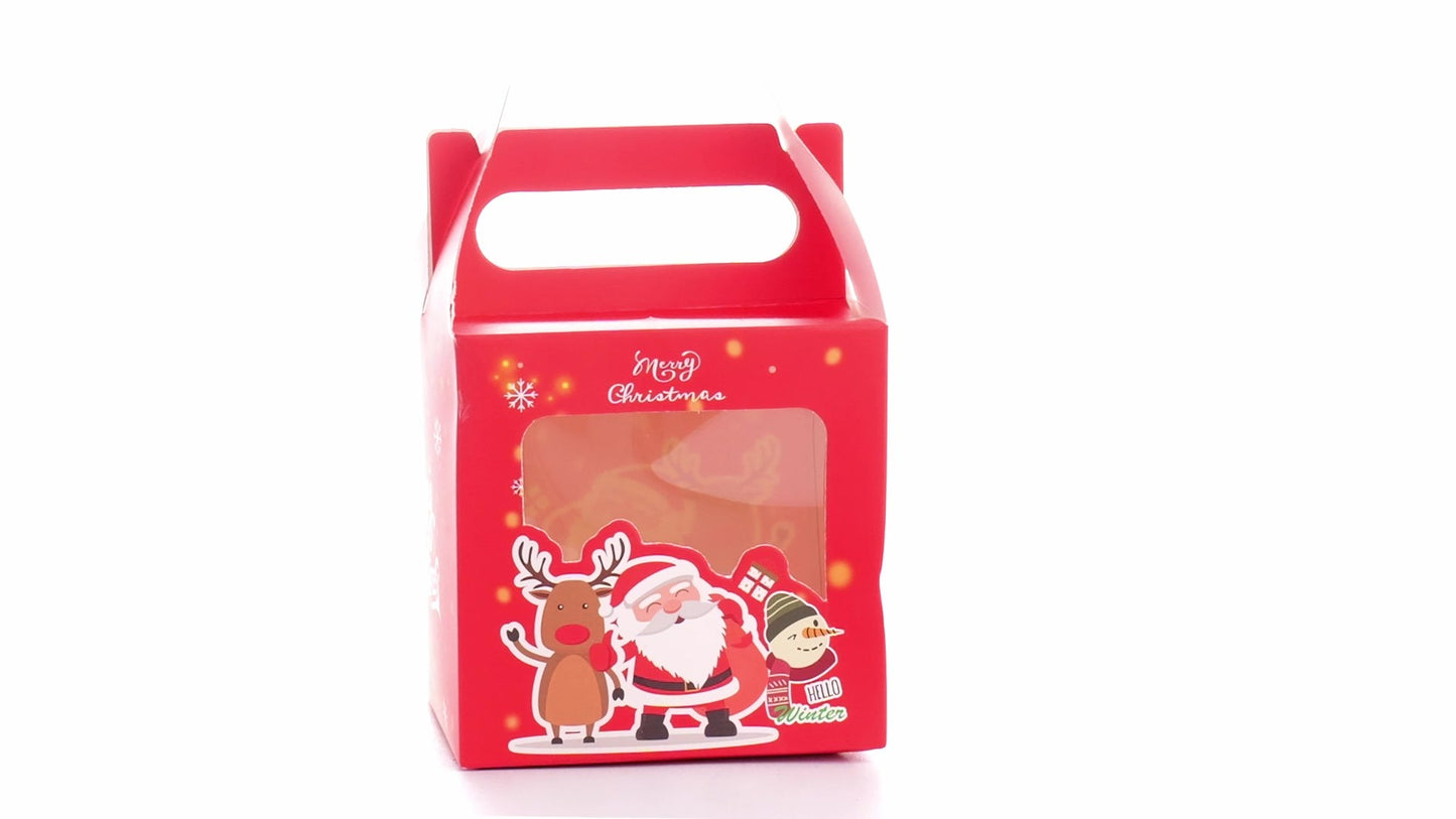 3D Merry Christmas red dog bowl