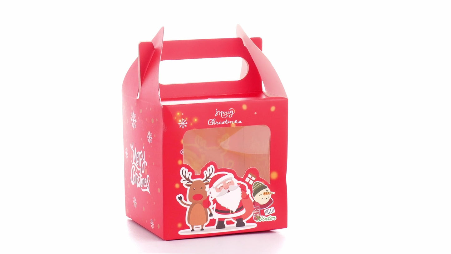 3D Merry Christmas red dog bowl