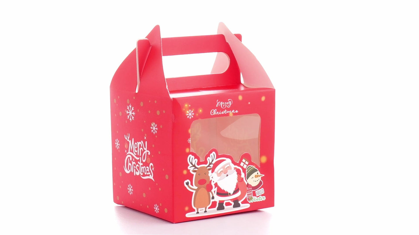 3D Merry Christmas red dog bowl