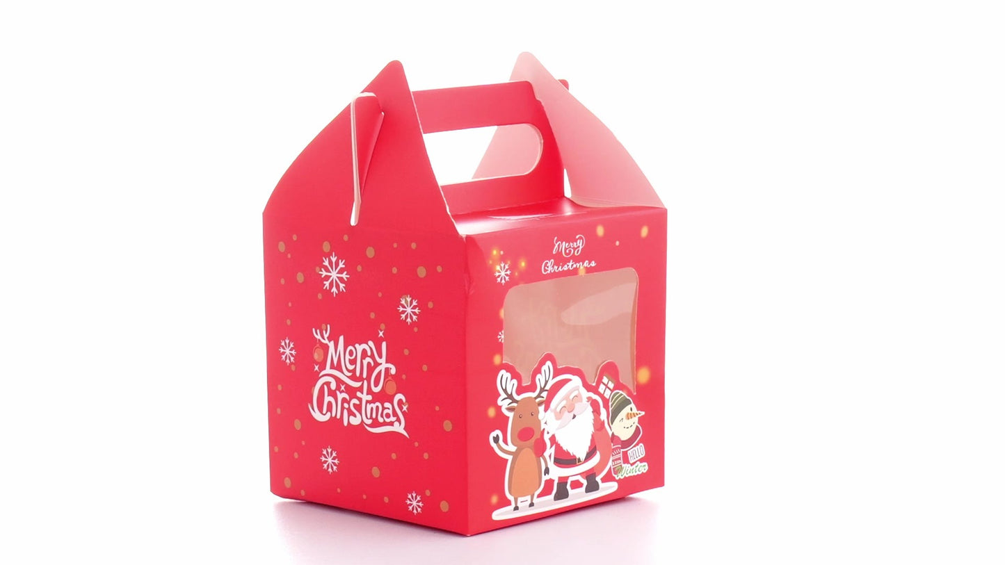 3D Merry Christmas red dog bowl