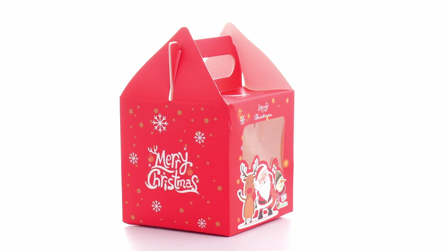 3D Merry Christmas red dog bowl