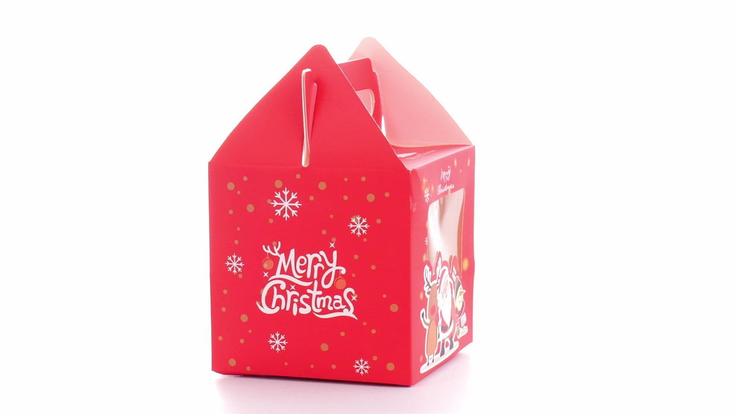 3D Merry Christmas red dog bowl