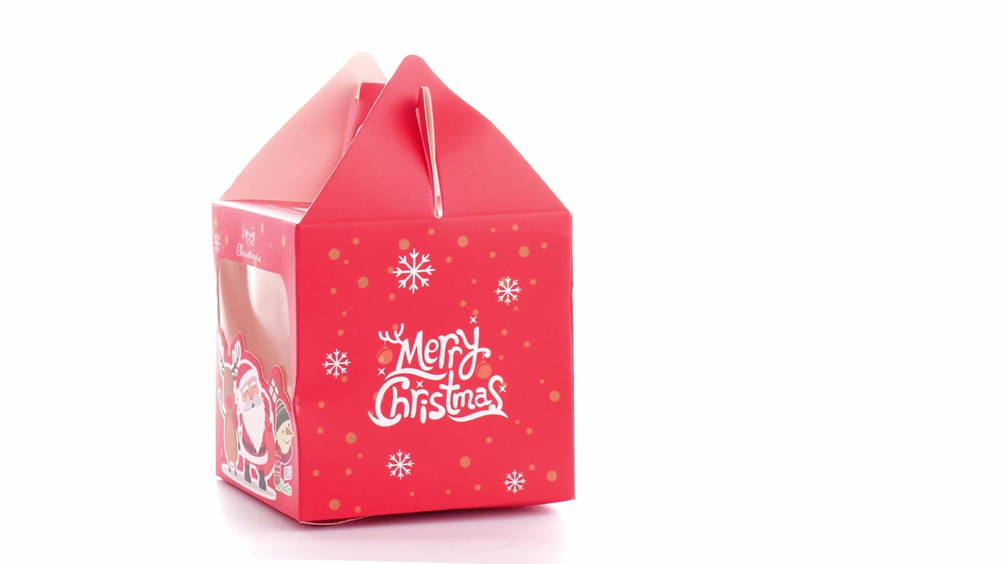 3D Merry Christmas red dog bowl