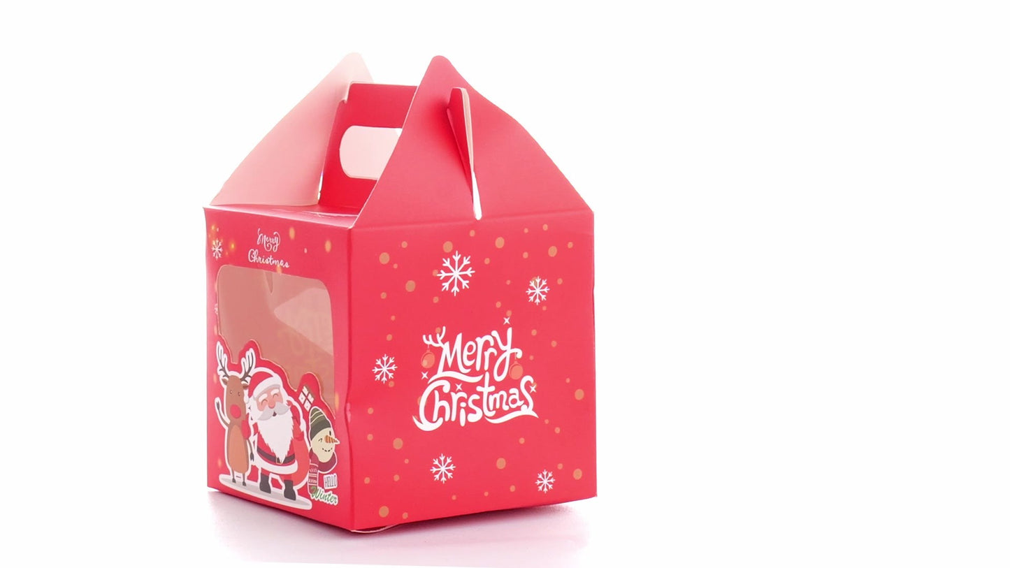 3D Merry Christmas red dog bowl