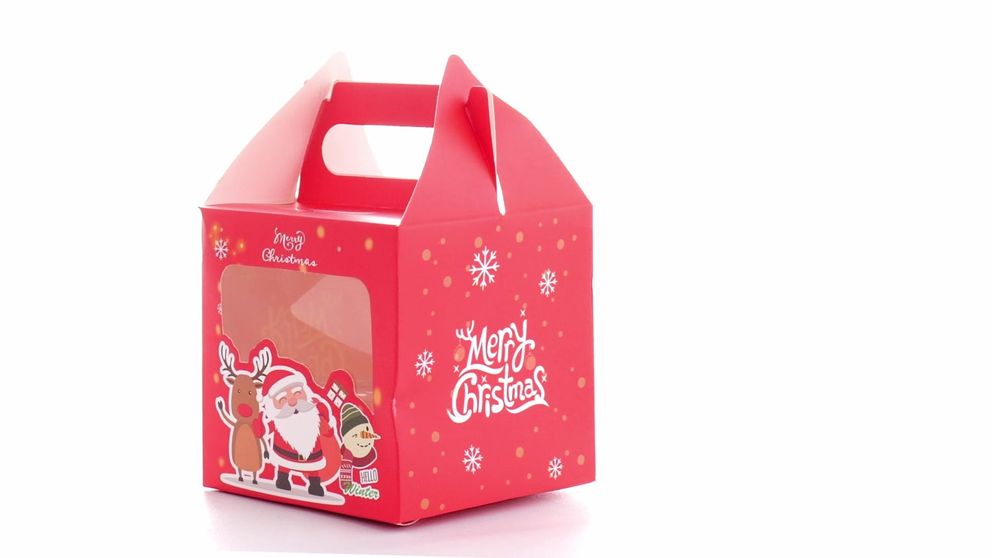 3D Merry Christmas red dog bowl