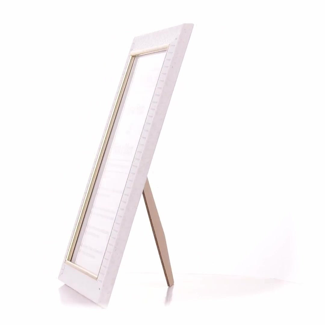 Merida white+gold photo frame A5