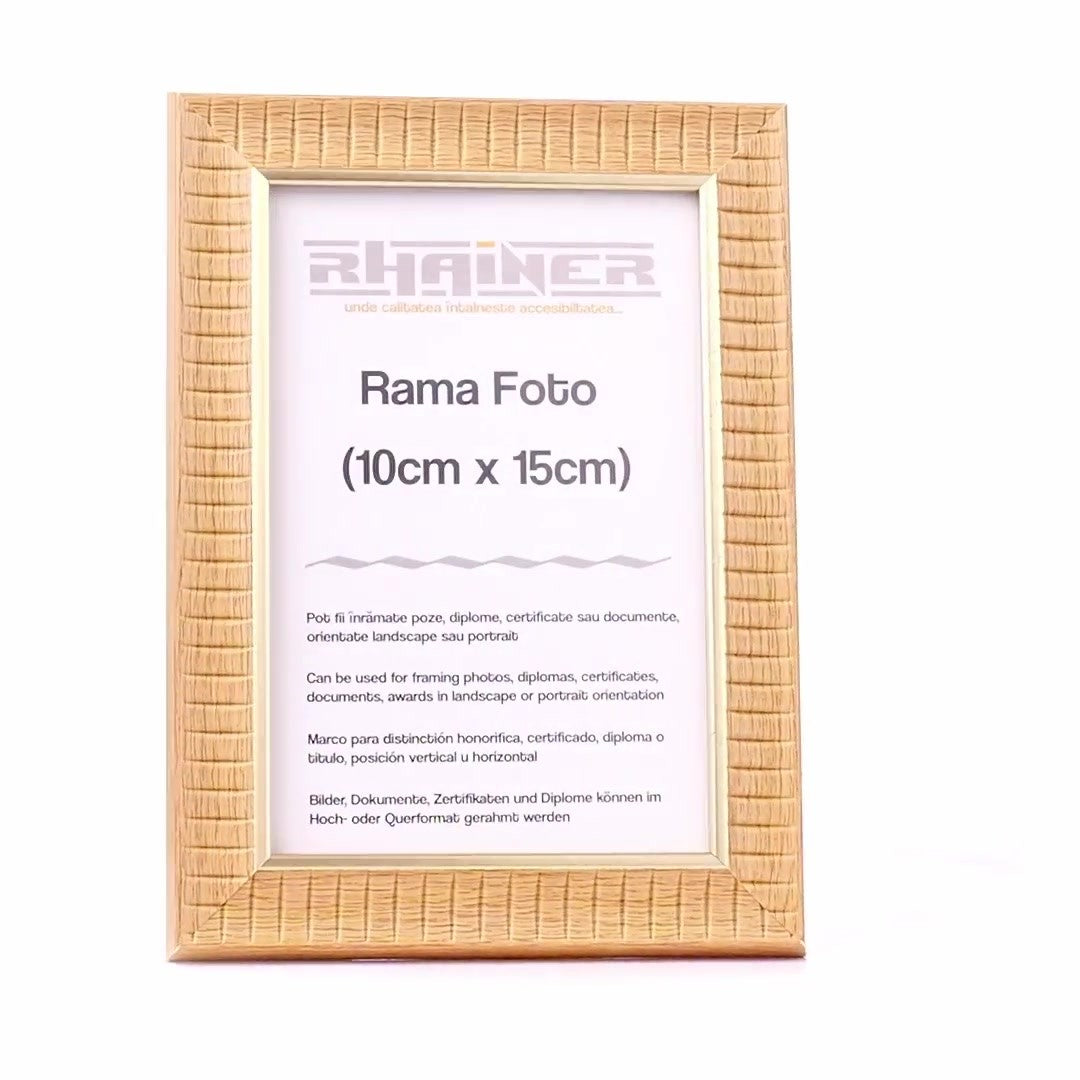 Merida photo frame coffee+gold 10x15