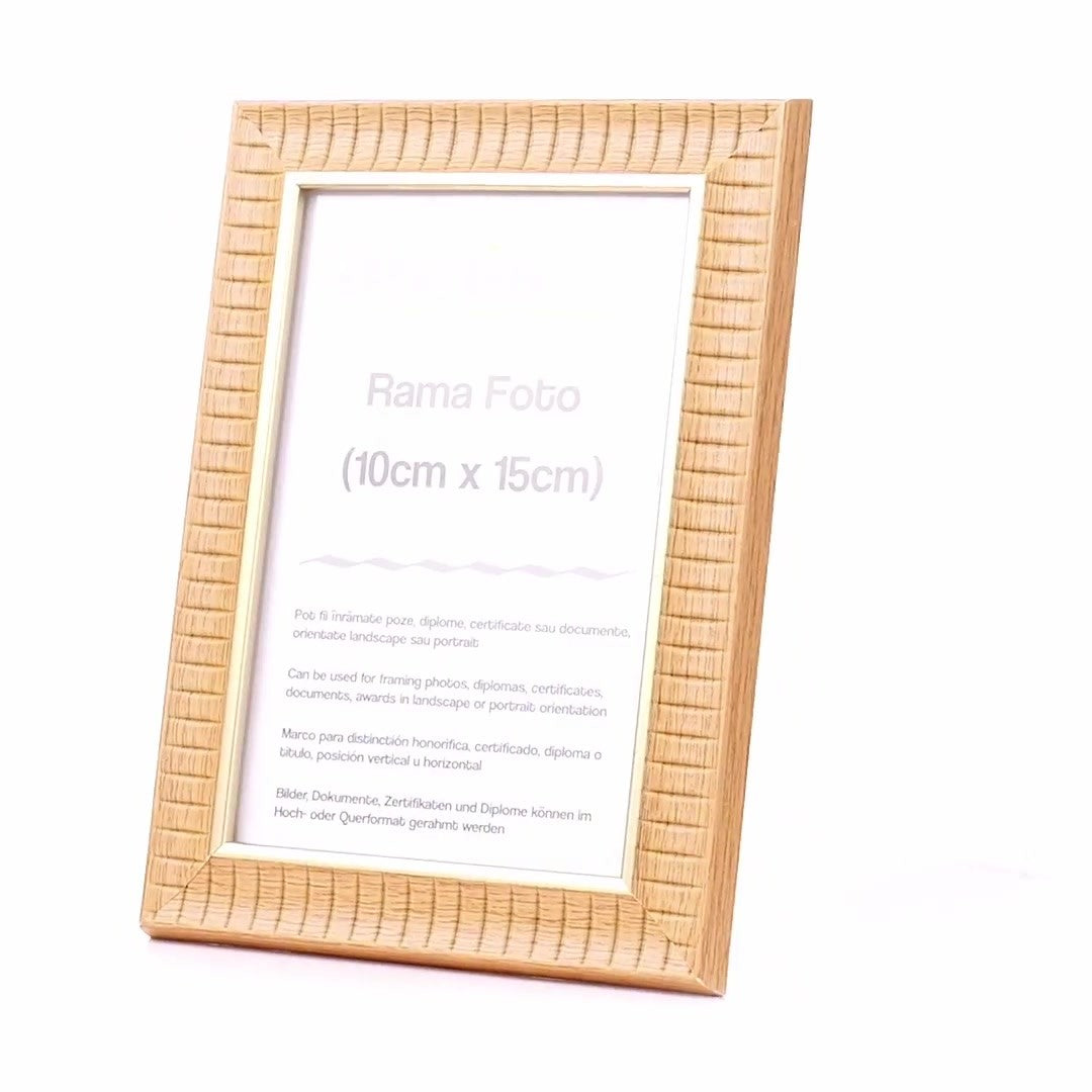 Merida photo frame coffee+gold 10x15