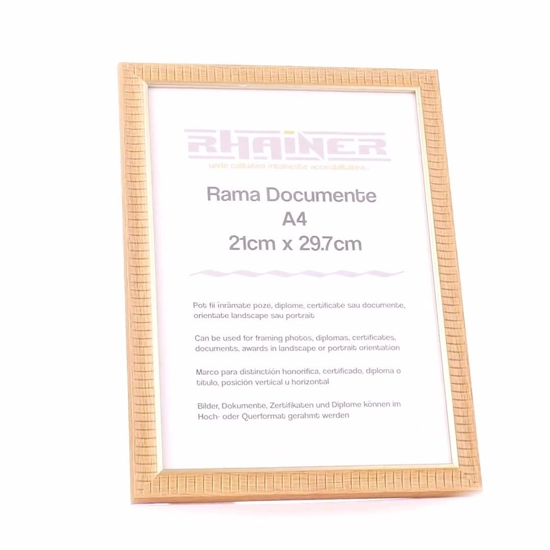Merida cafe+gold photo frame A4