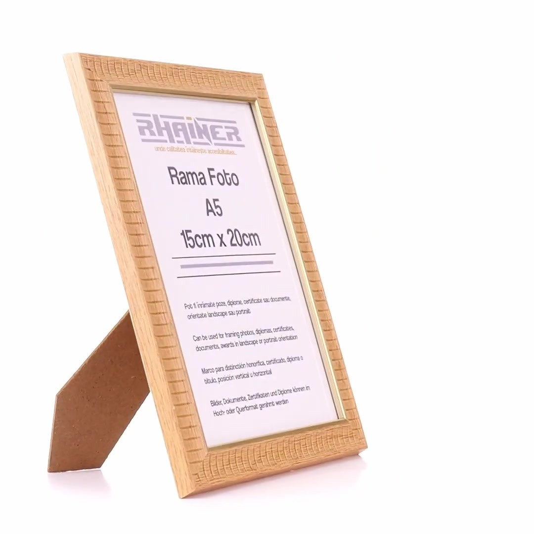 Merida cafe+gold photo frame A5