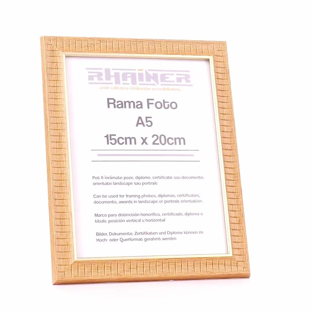 Merida cafe+gold photo frame A5