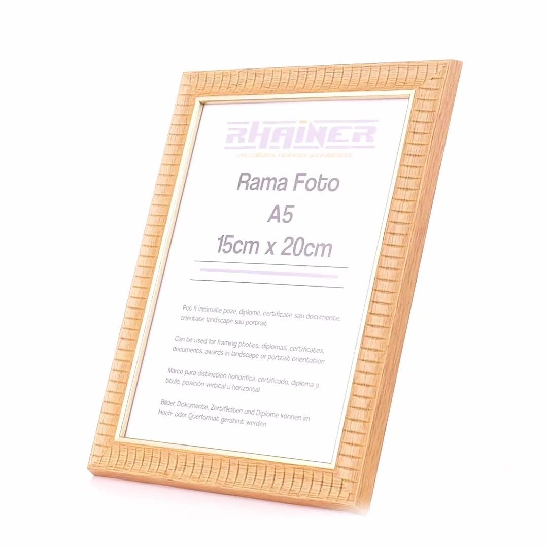 Merida cafe+gold photo frame A5