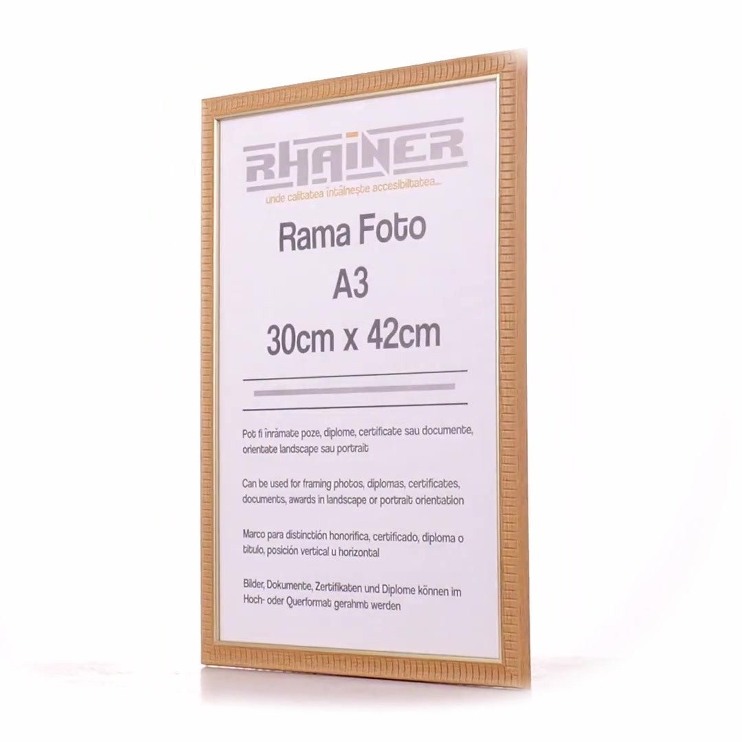 Merida cafe+gold photo frame A3