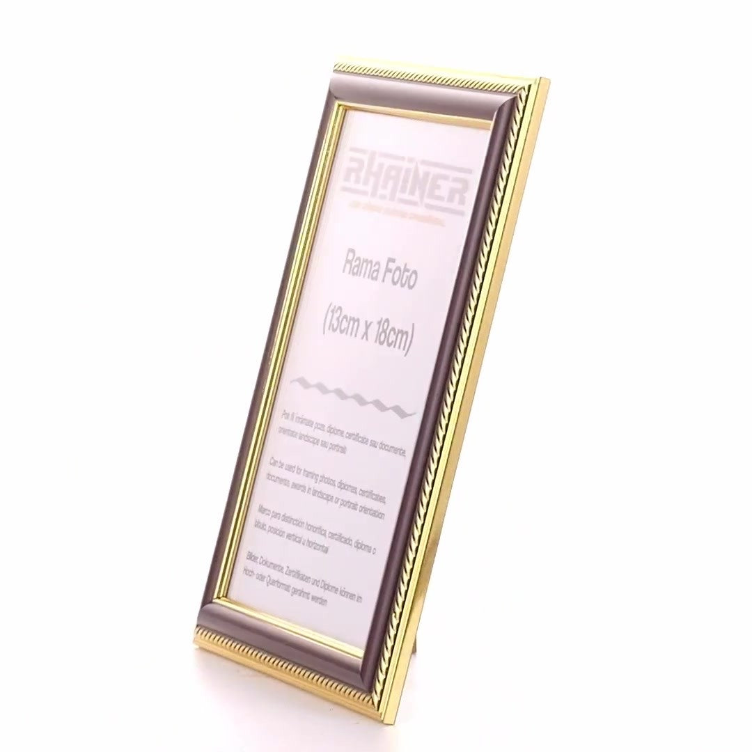 Athos brown+gold photo frame 13x18
