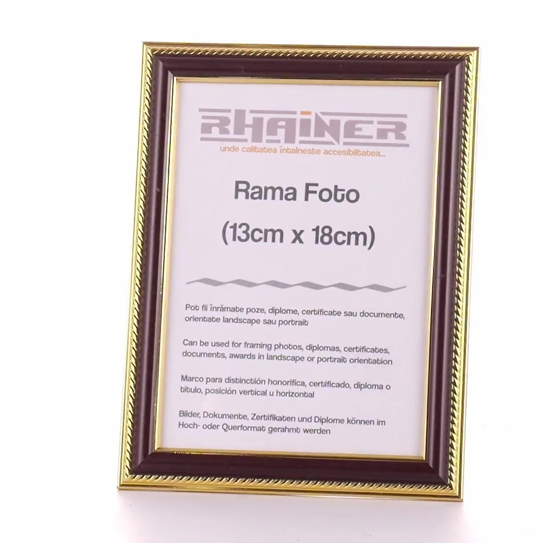 Athos brown+gold photo frame 13x18