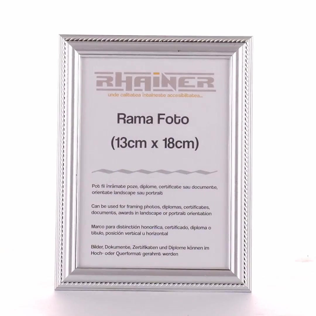 Rama foto Athos argintiu 13x18