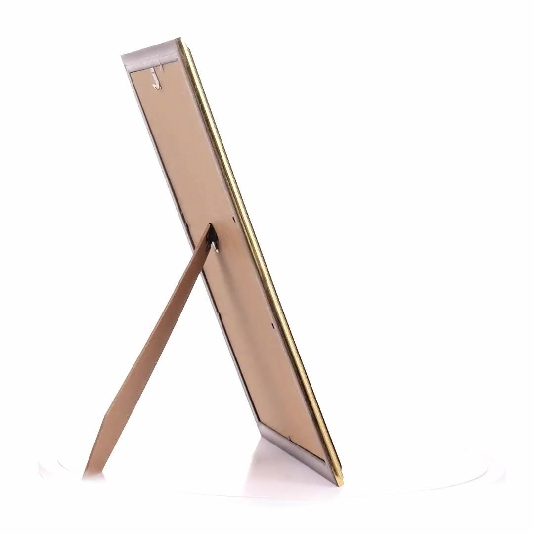 Athos brown+gold photo frame A4