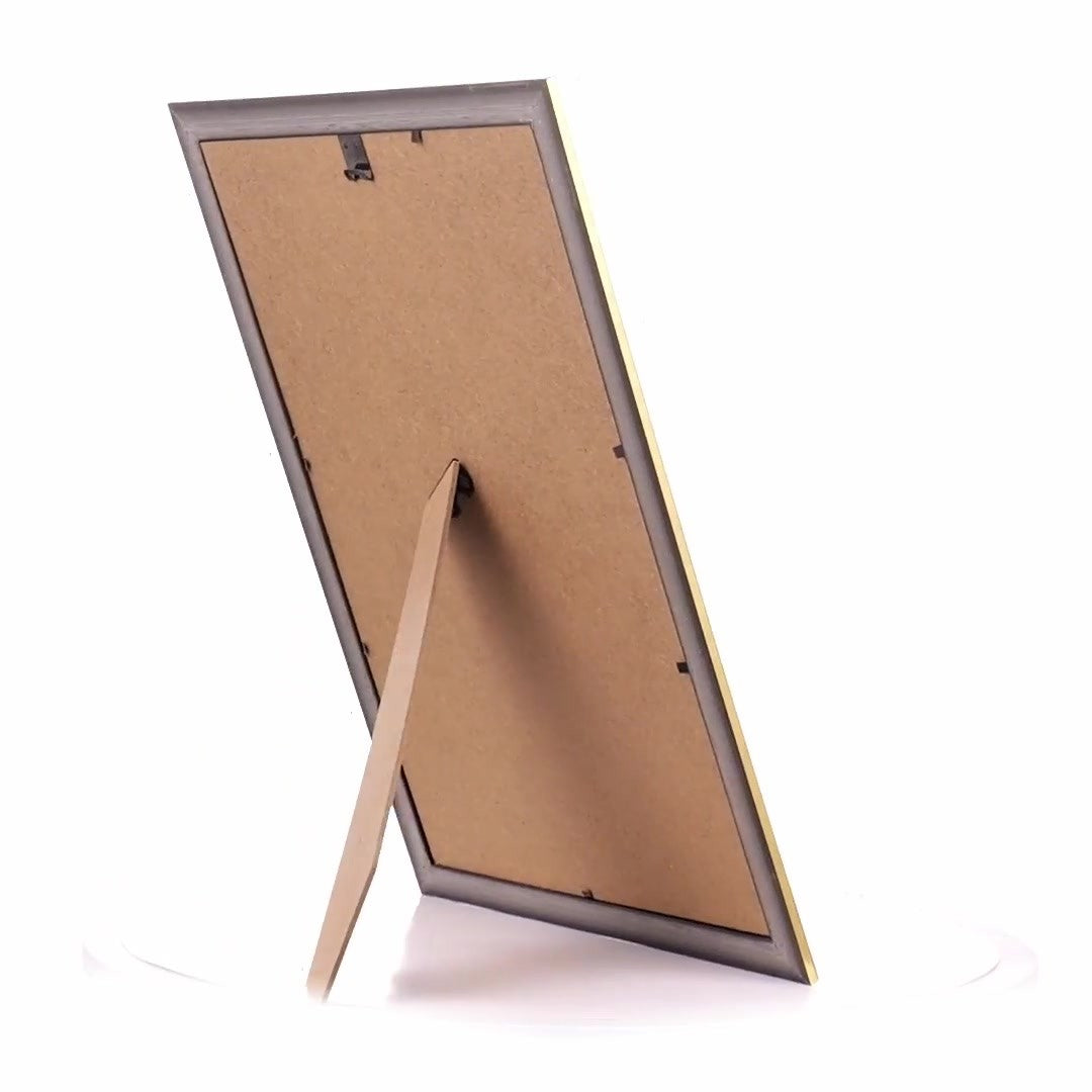 Athos brown+gold photo frame A4