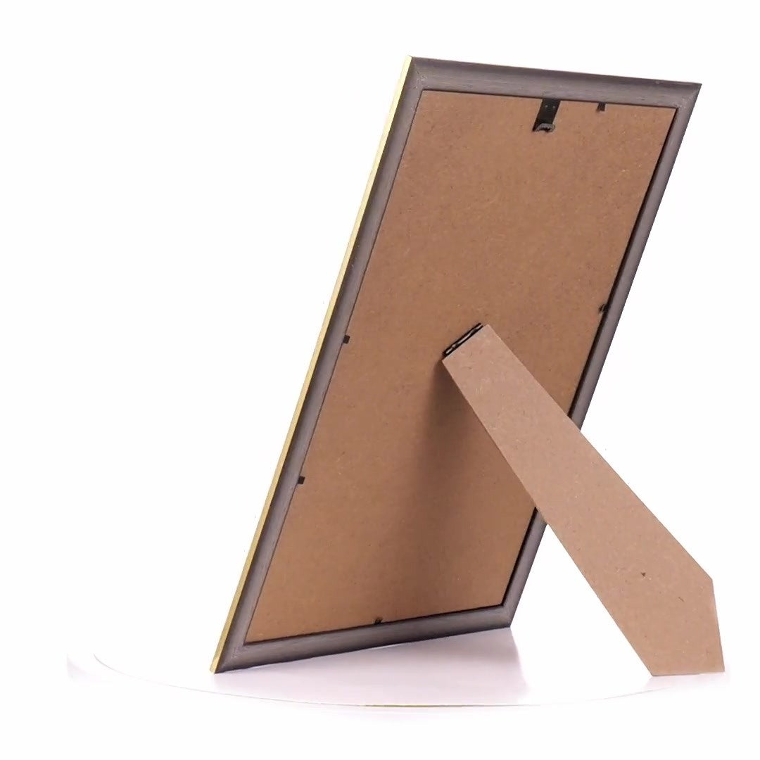 Athos brown+gold photo frame A4