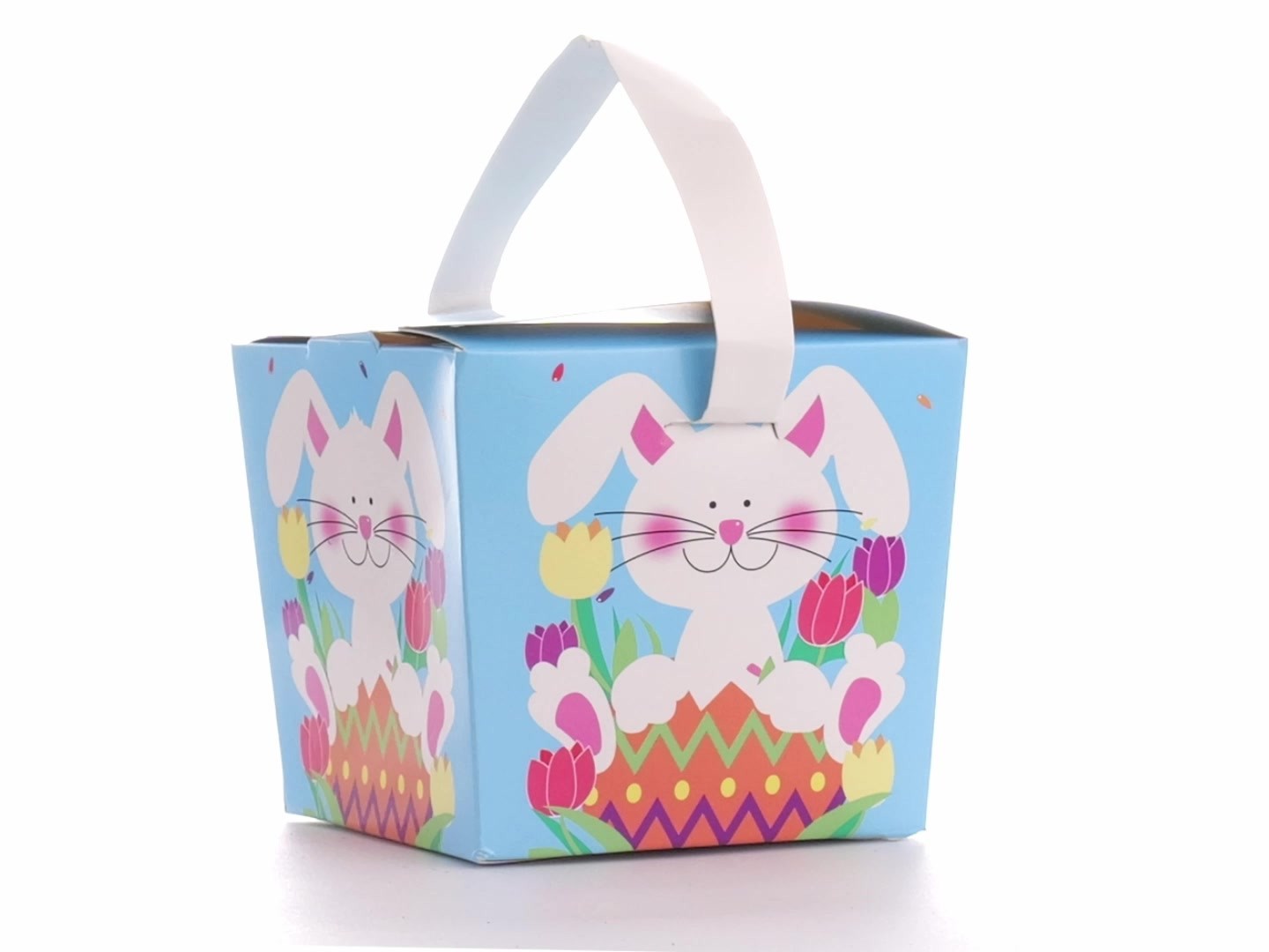 Easter Basket Style Dog Bow - Spring Bunny
