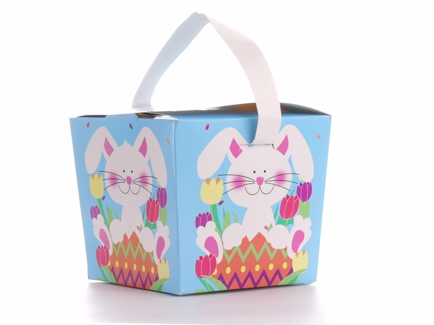 Easter Basket Style Dog Bow - Spring Bunny