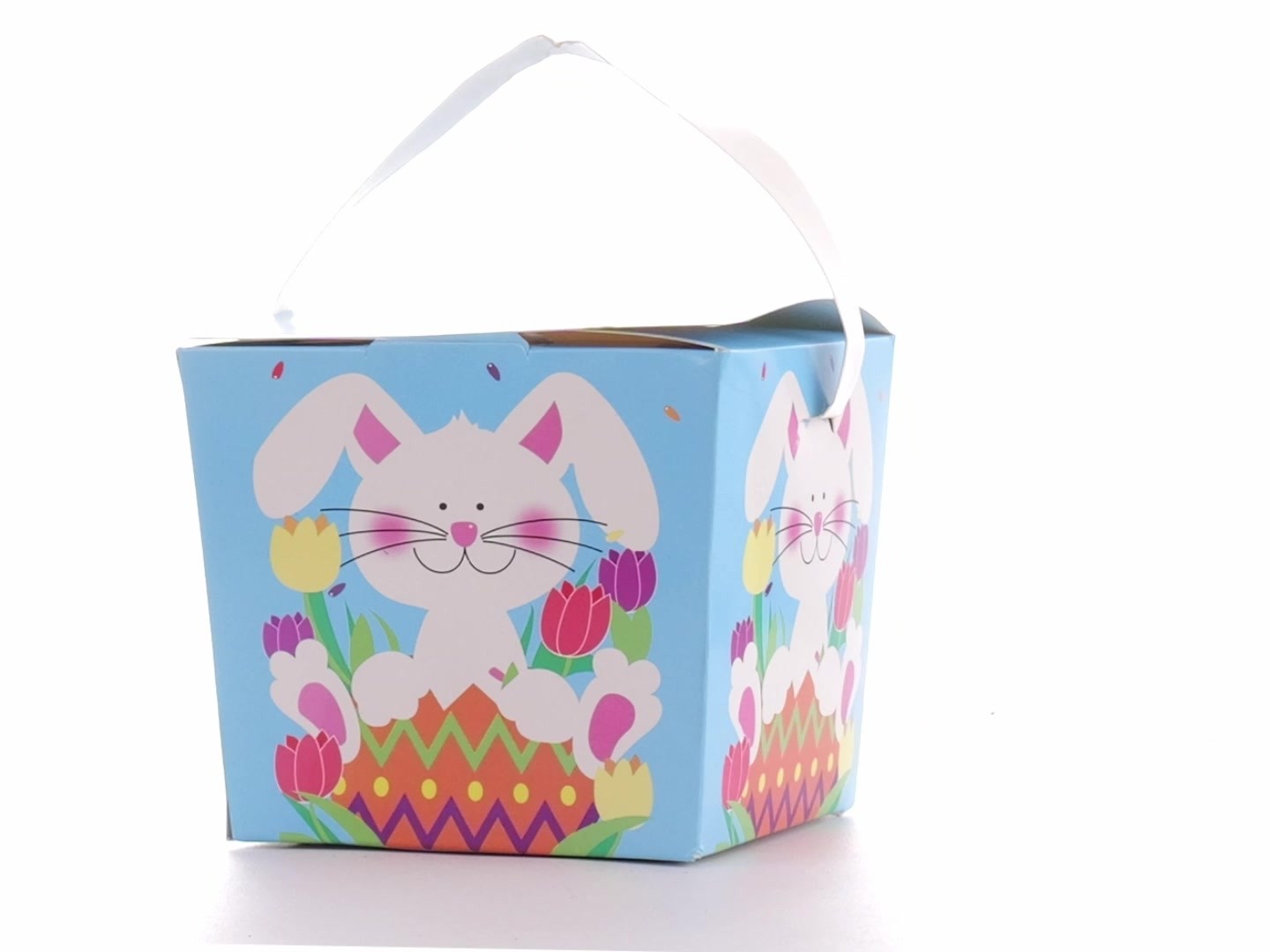 Easter Basket Style Dog Bow - Spring Bunny