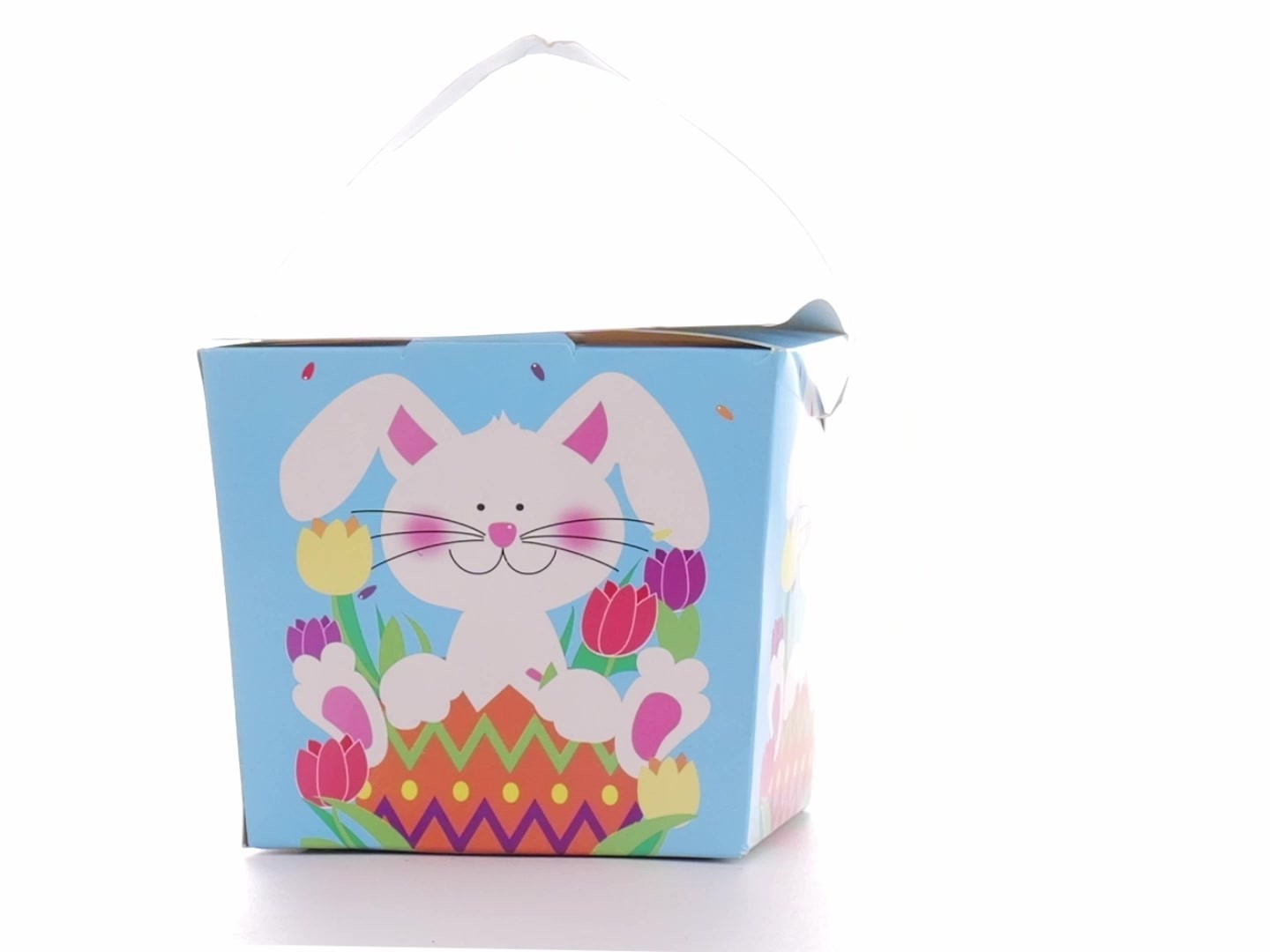 Easter Basket Style Dog Bow - Spring Bunny