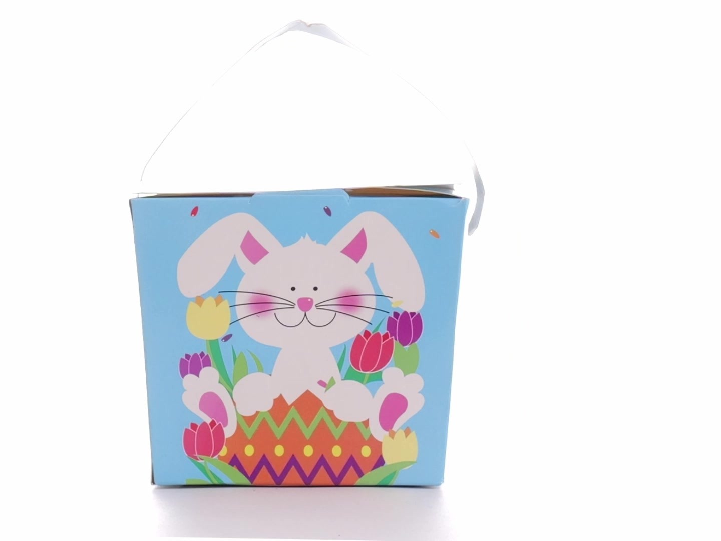 Easter Basket Style Dog Bow - Spring Bunny