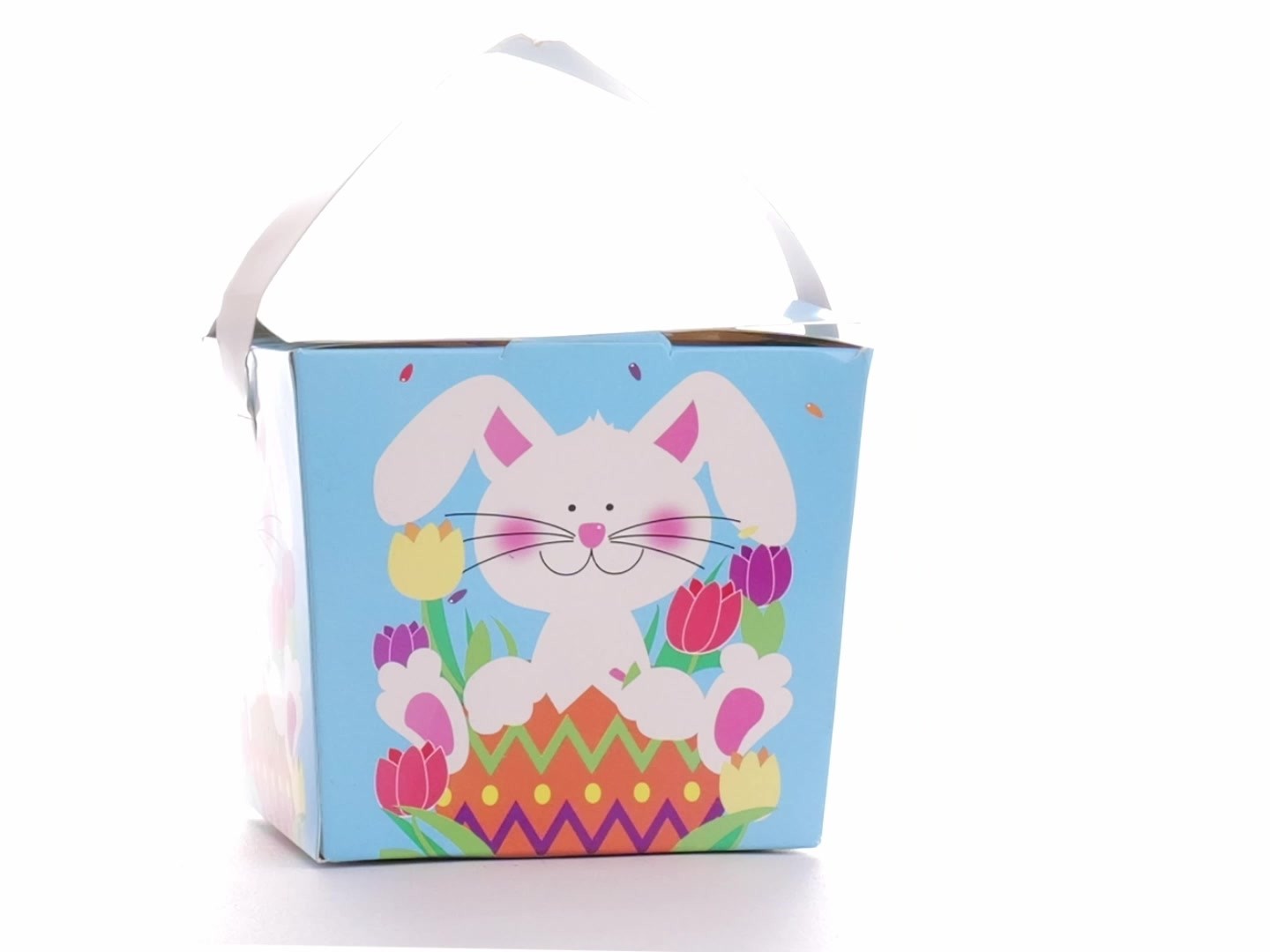 Easter Basket Style Dog Bow - Spring Bunny