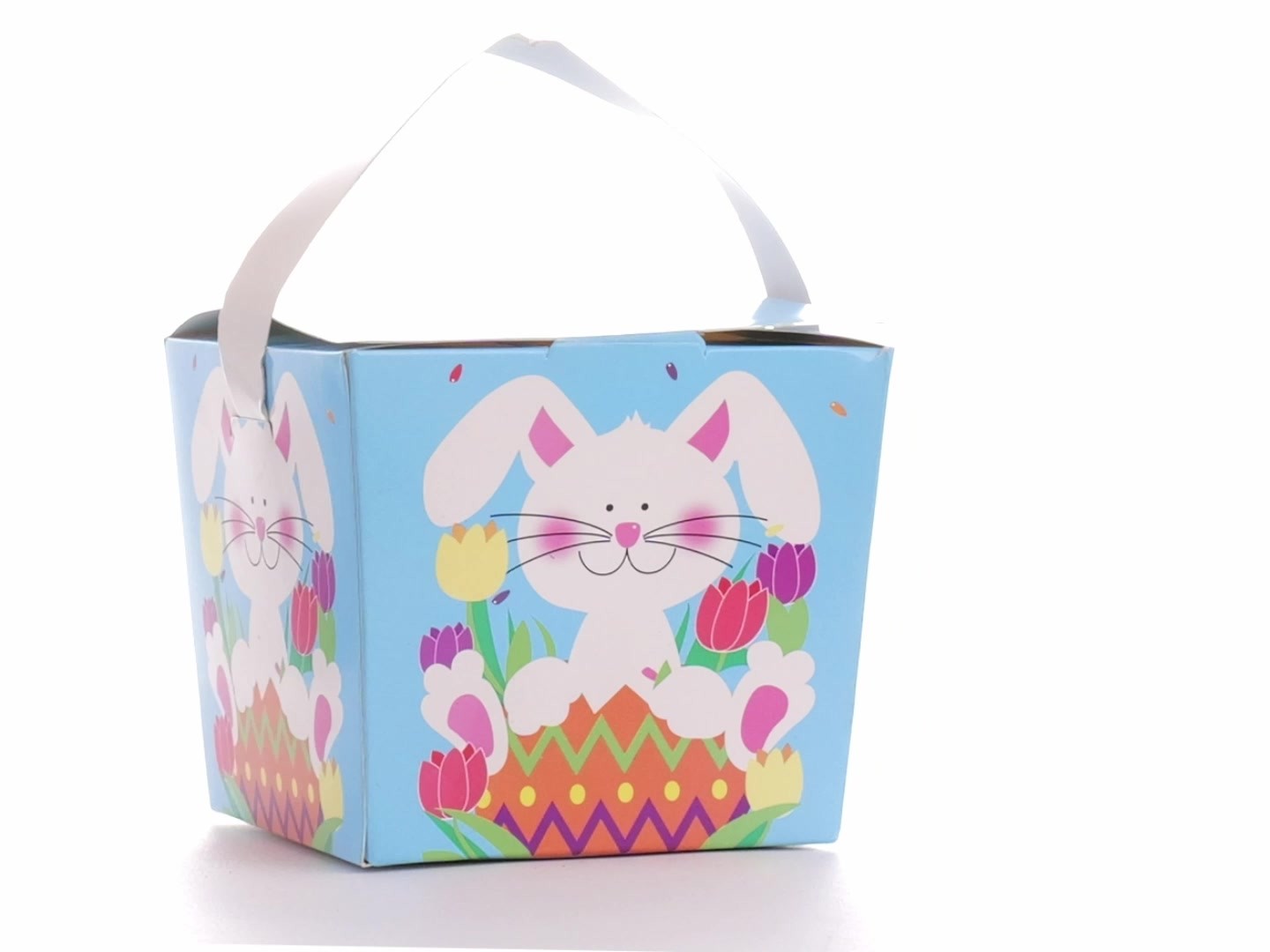 Easter Basket Style Dog Bow - Spring Bunny