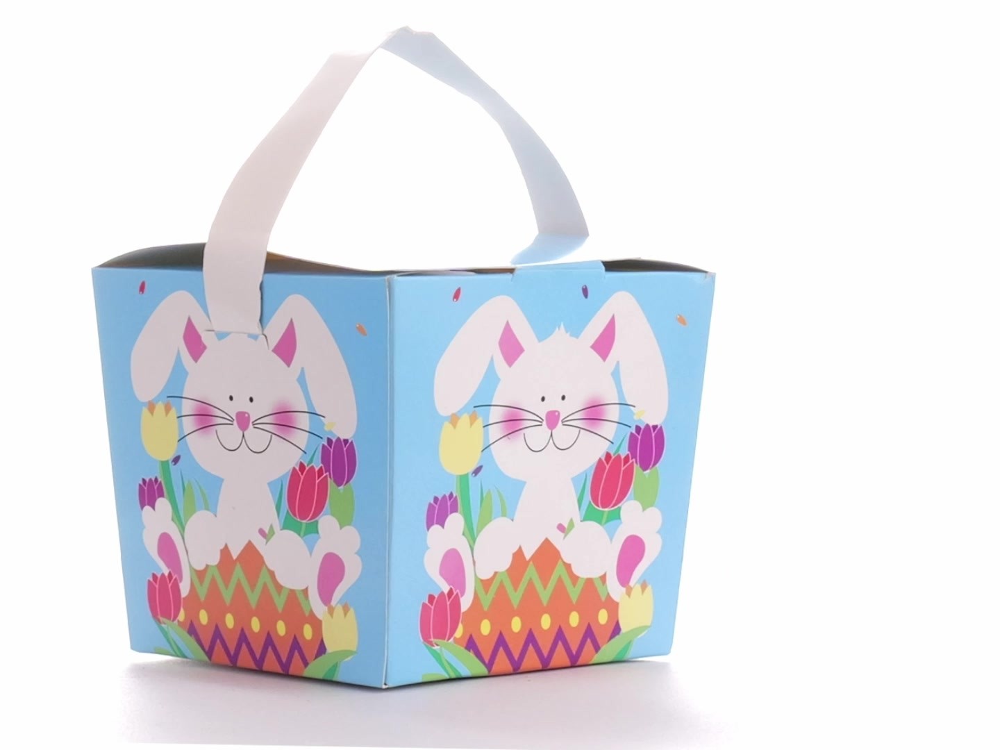 Easter Basket Style Dog Bow - Spring Bunny