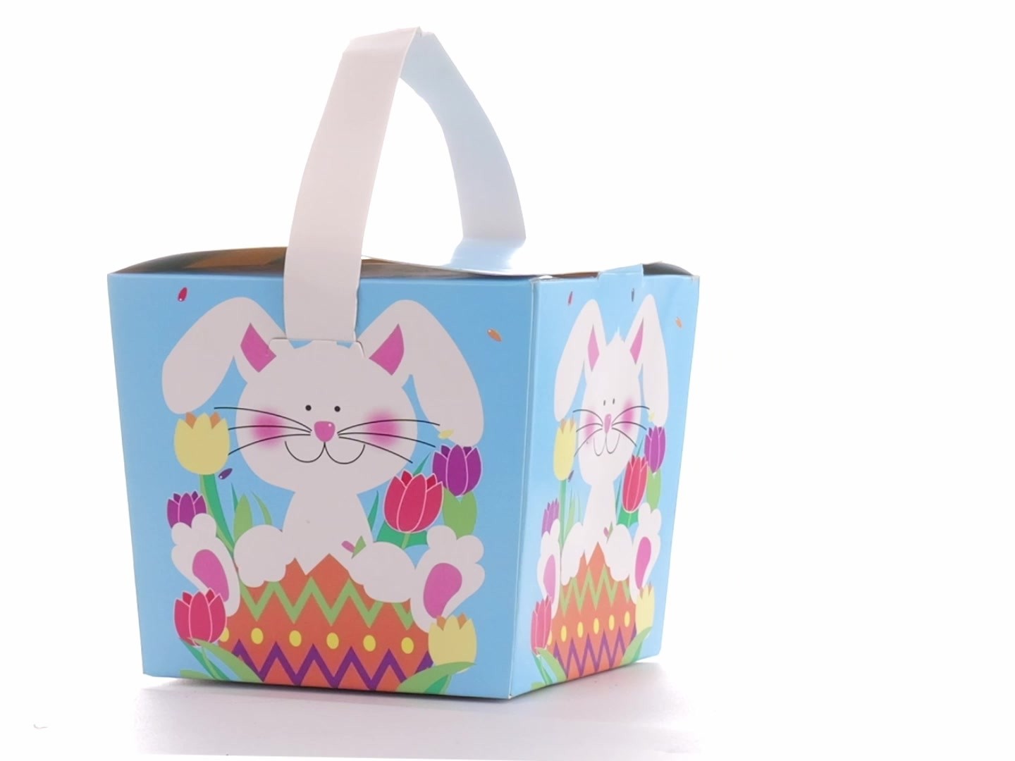 Easter Basket Style Dog Bow - Spring Bunny