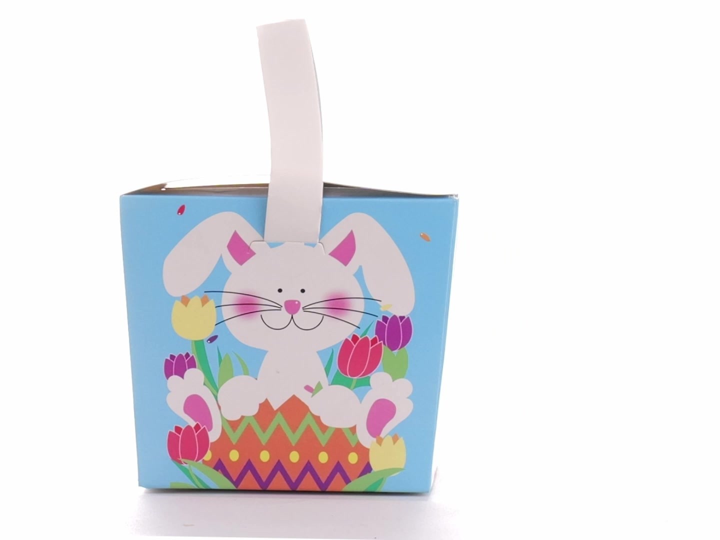 Easter Basket Style Dog Bow - Spring Bunny