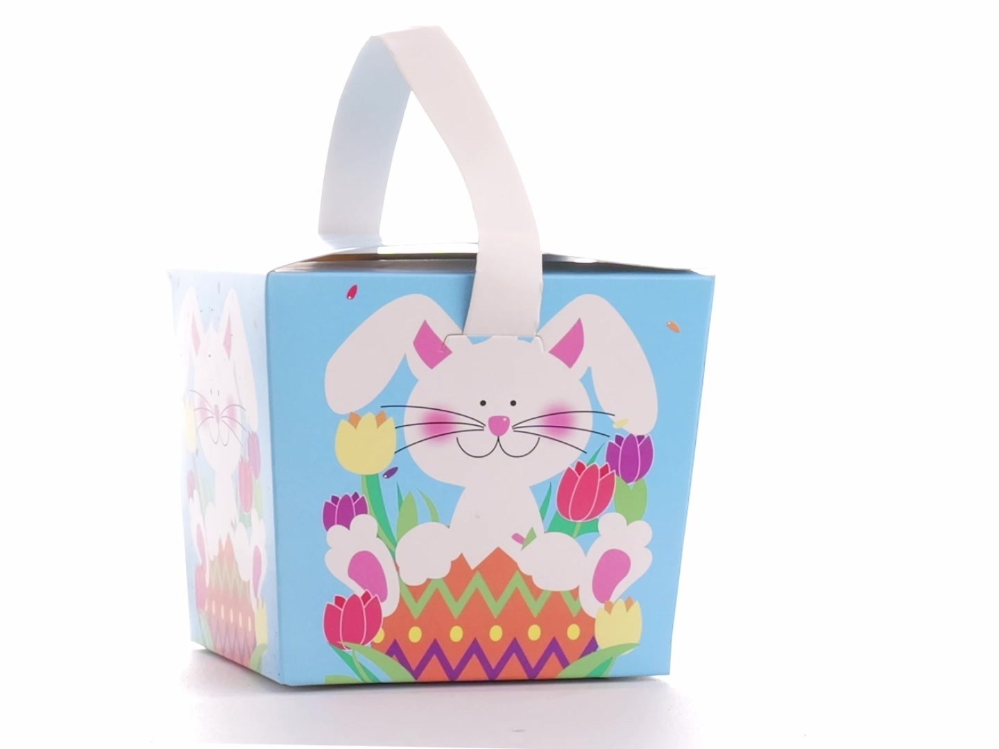 Easter Basket Style Dog Bow - Spring Bunny