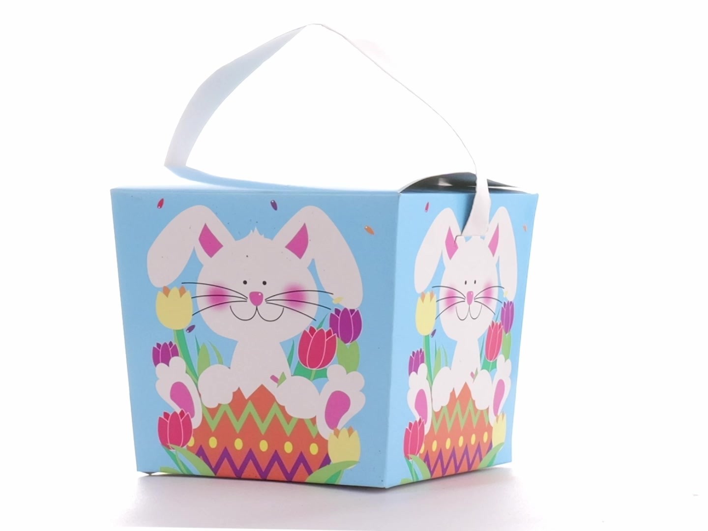 Easter Basket Style Dog Bow - Spring Bunny