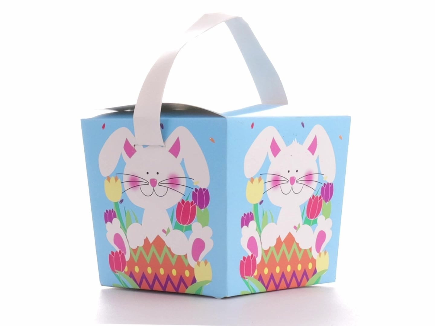 Easter Basket Style Dog Bow - Spring Bunny
