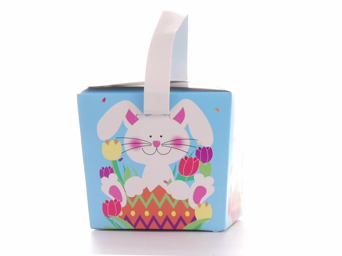 Easter Basket Style Dog Bow - Spring Bunny