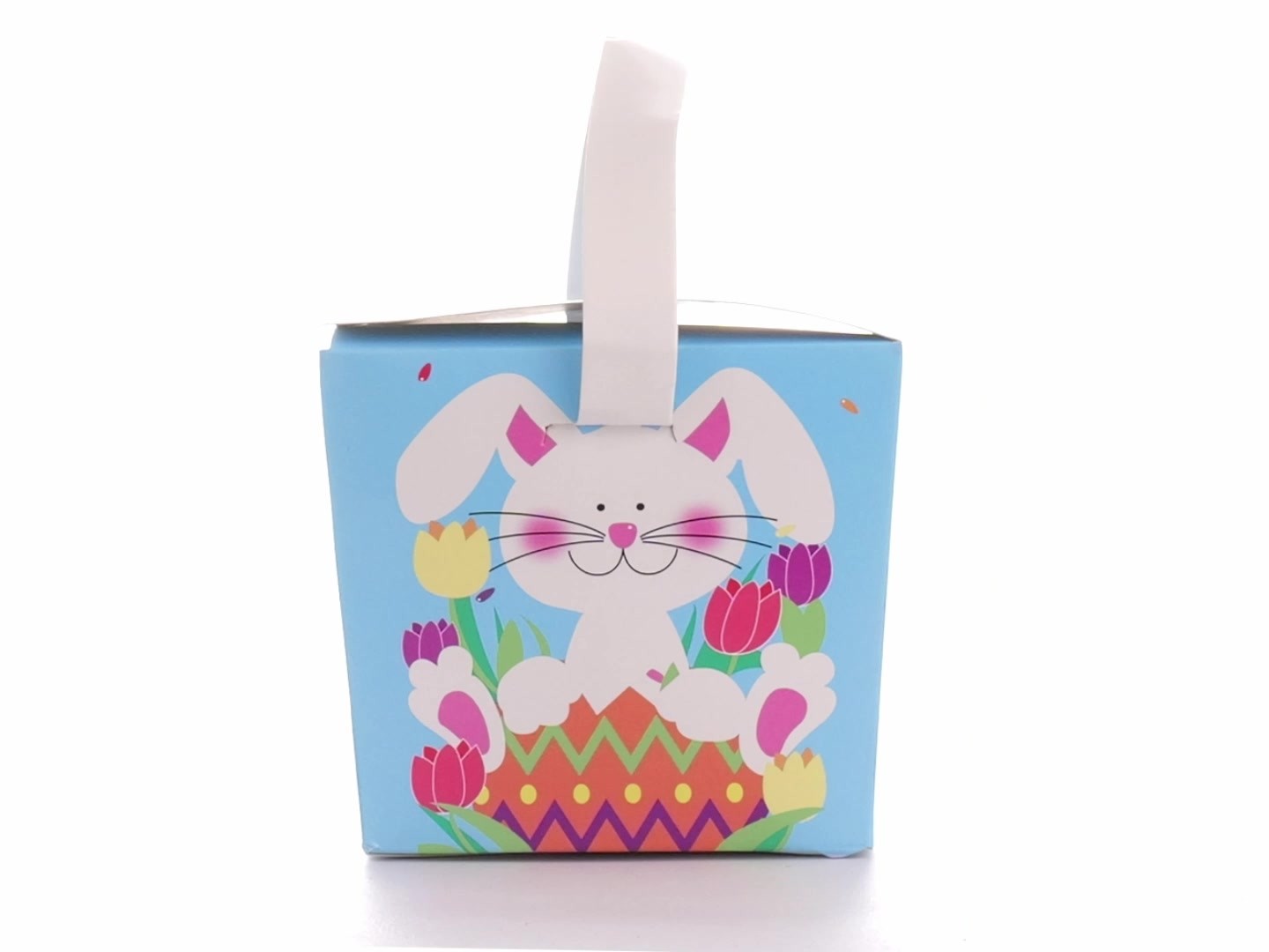 Easter Basket Style Dog Bow - Spring Bunny