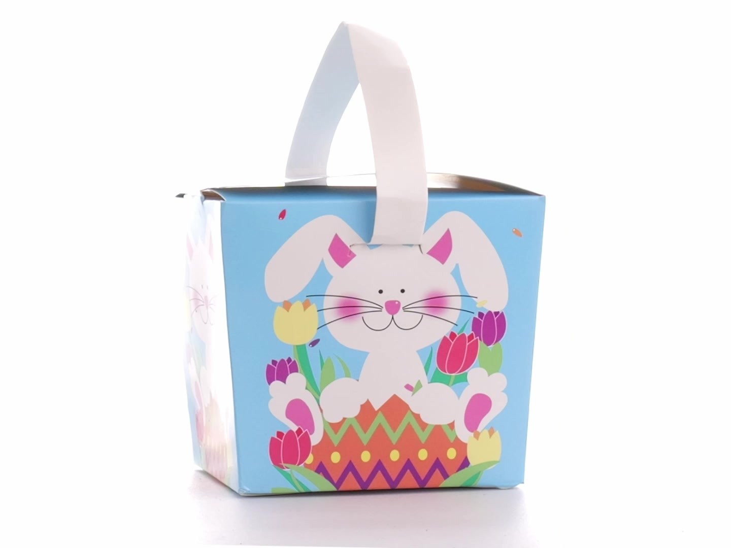 Easter Basket Style Dog Bow - Spring Bunny
