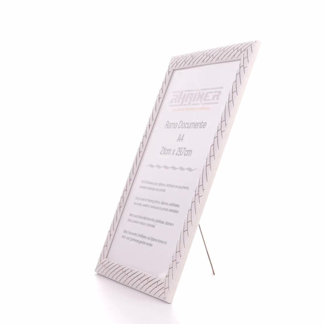 Barrio white+rose gold photo frame A4