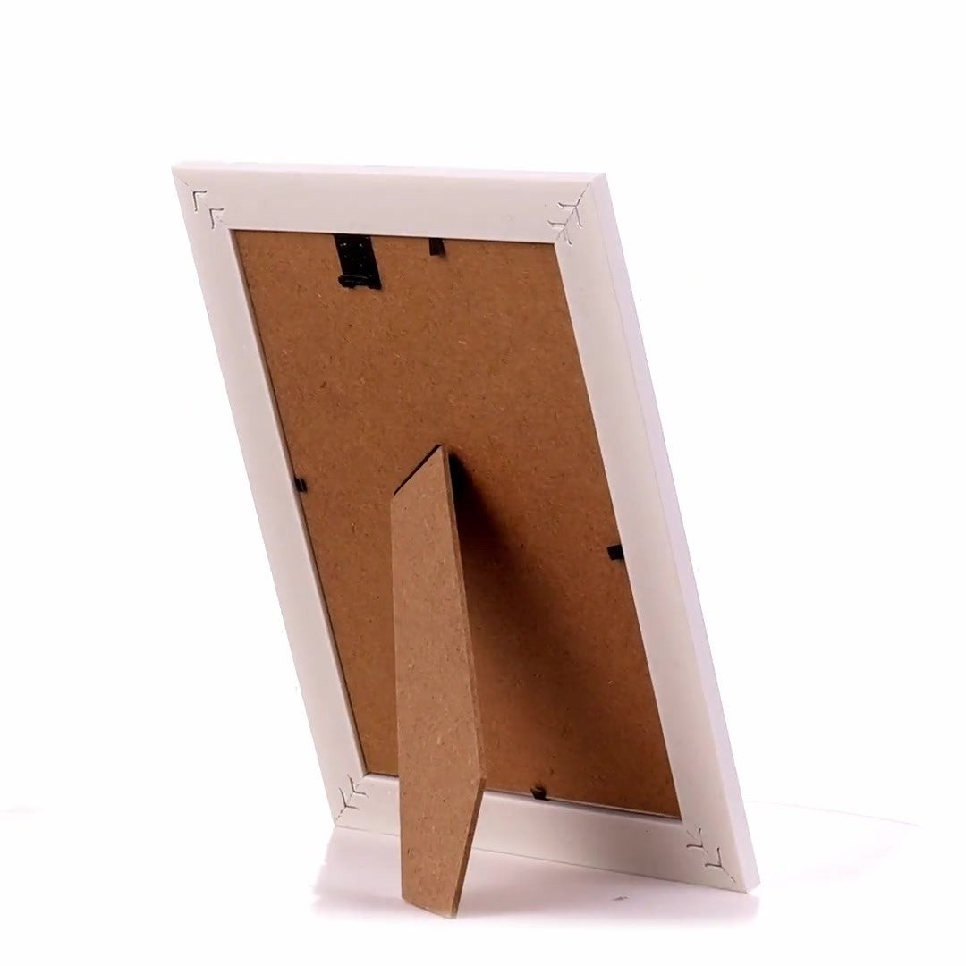 Barrio white+silver photo frame 13x18