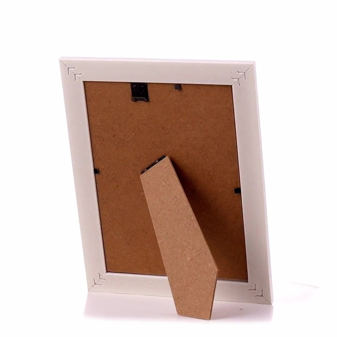 Barrio white+silver photo frame 13x18