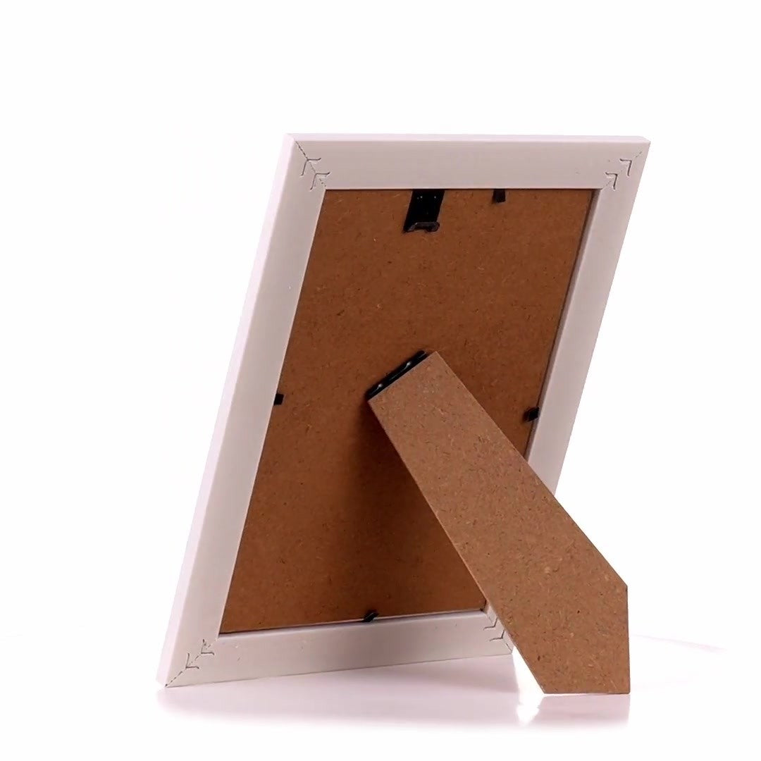 Barrio white+silver photo frame 13x18