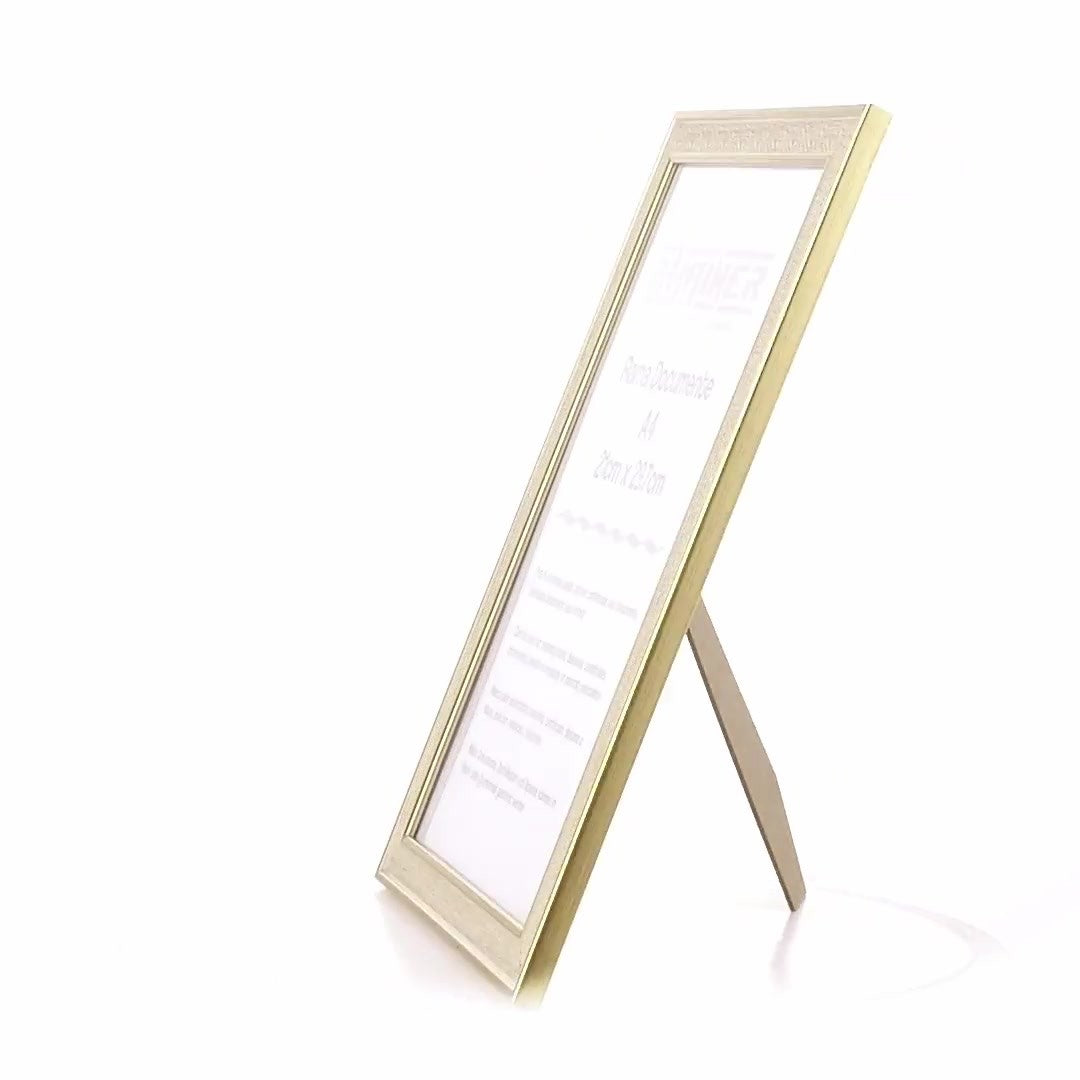 Porto gold photo frame A4