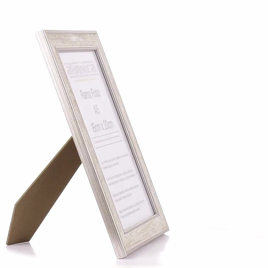 Silver Porto photo frame A5