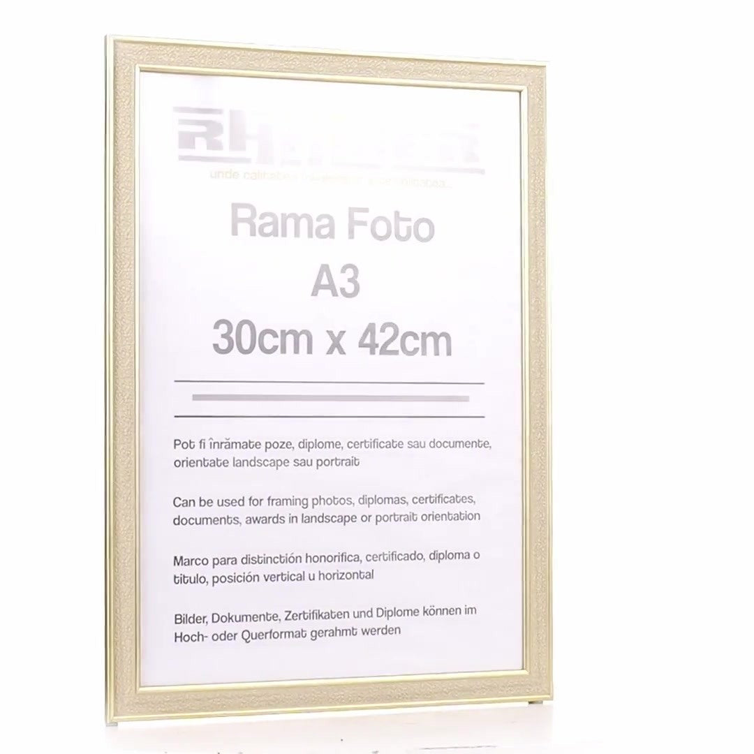 Porto gold photo frame A3