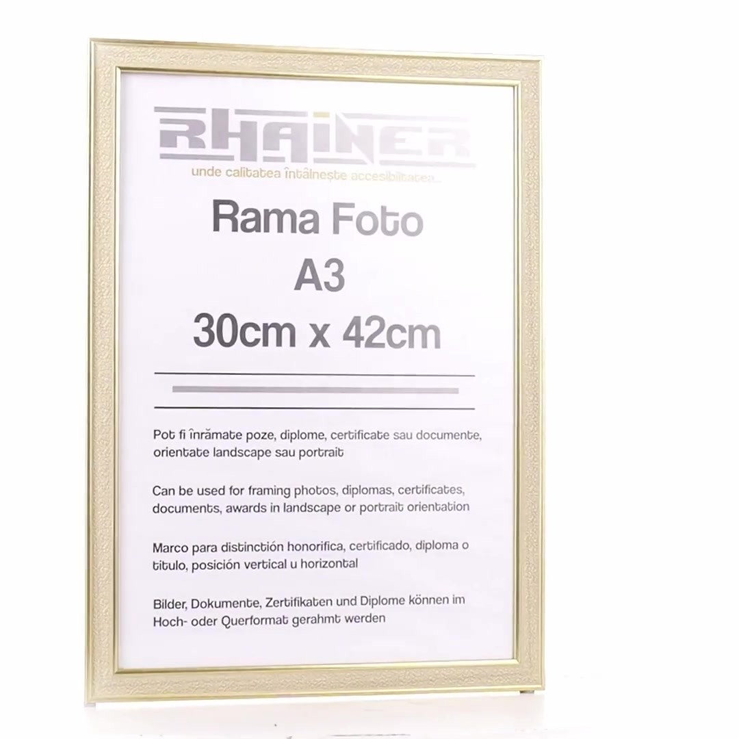 Porto gold photo frame A3