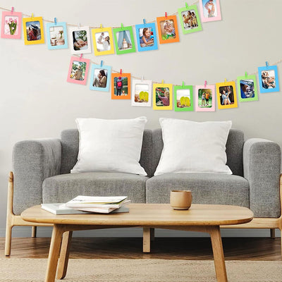 Set rame foto ghirlanda multicolor