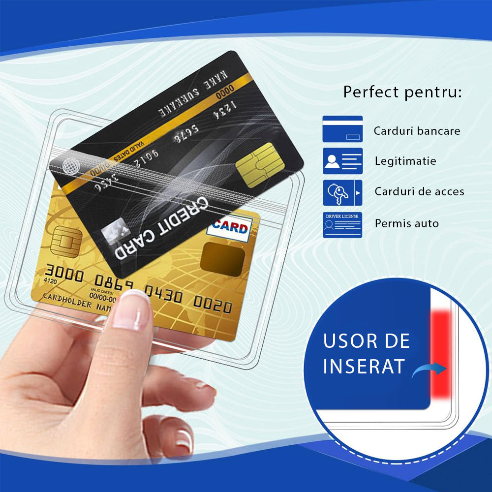 Suport legitimatie PVC orizontala