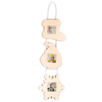 Rama foto lemn ciorap caciula fulg WD303382 - Green Print